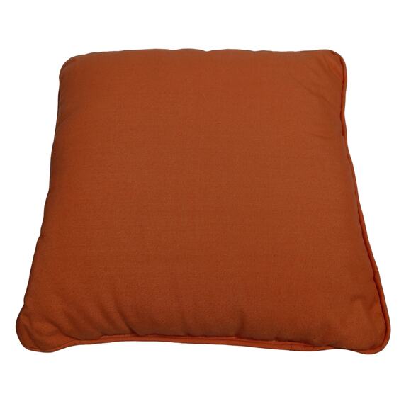 Vintage Canvas Decorative Throw Pillow 13" x 13" Orange - Picture 2 of 2